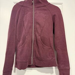 Lululemon Athletica Maroon Zip-Up Hoodie